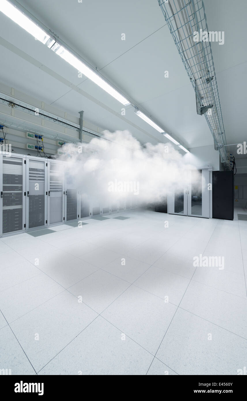 Cloud in data storage center Stock Photo Alamy
