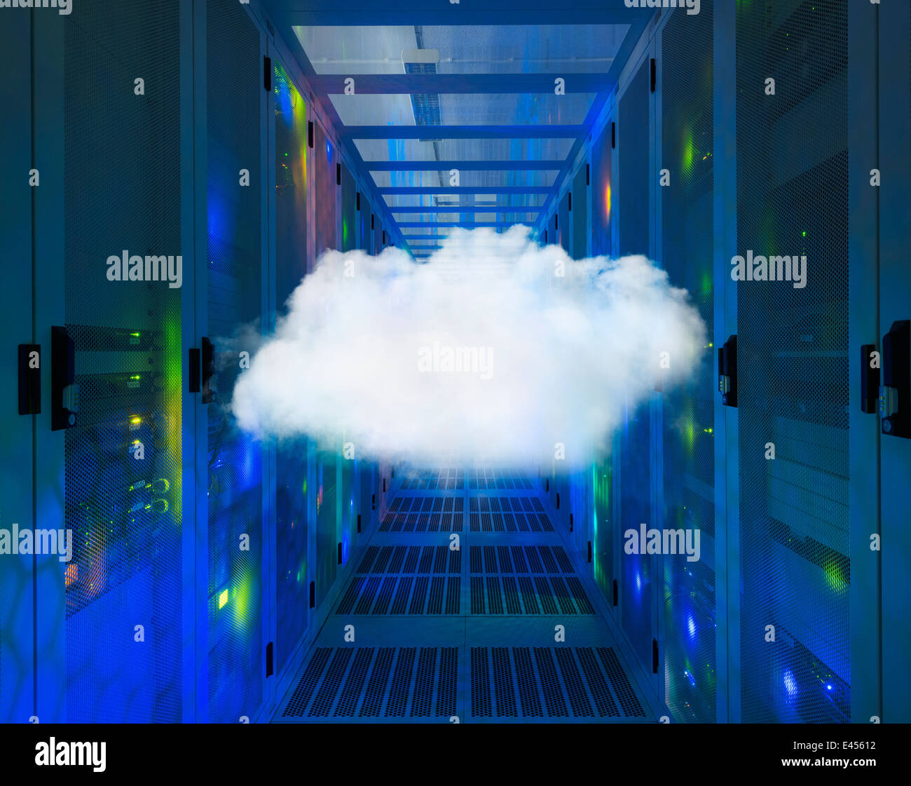 Cloud in data storage center Stock Photo Alamy
