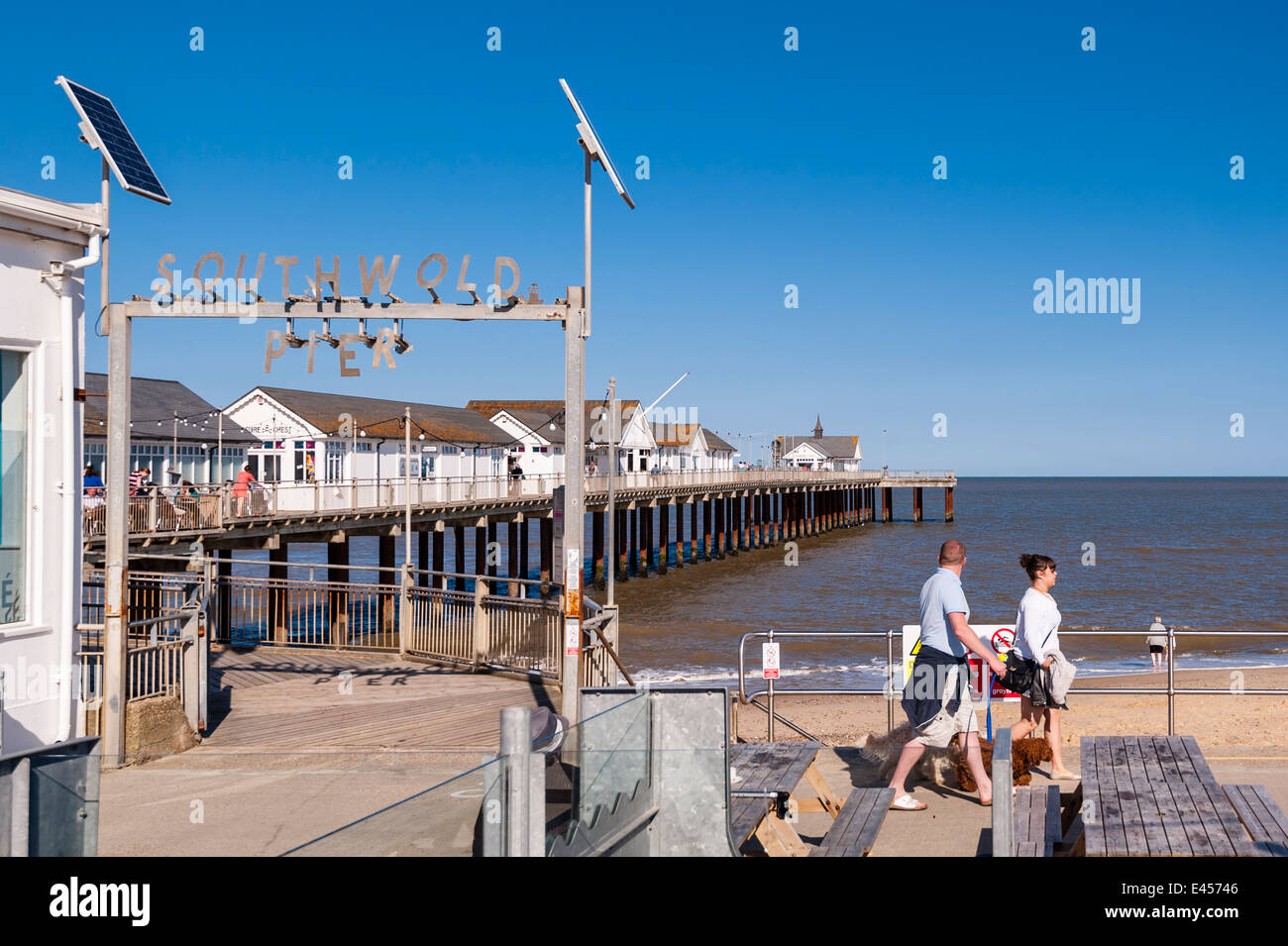 Southwold Pier in Southwold , Suffolk , England , Britain , Uk Stock Photo