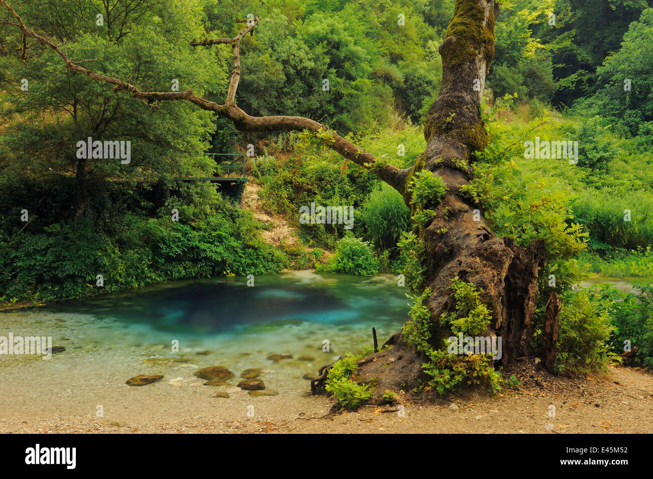 Syri i Kalter (The Blue Eye) spring, Albania, June 2009 Stock Photo Alamy