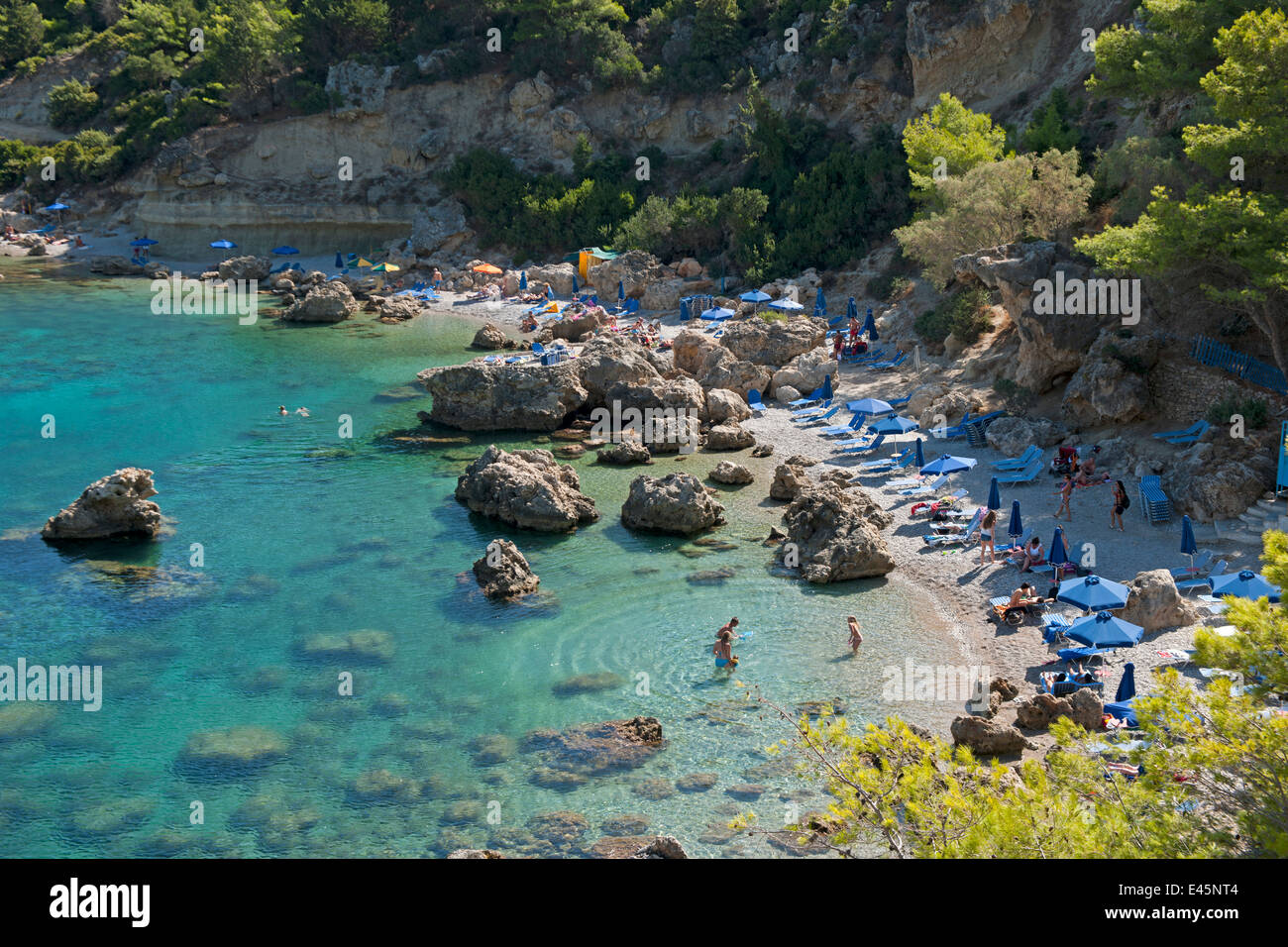 Griechenland, Rhodos, bei Faliraki, Anthony Quinn Bay, Anthony-Quinn-Bucht Stock Photo