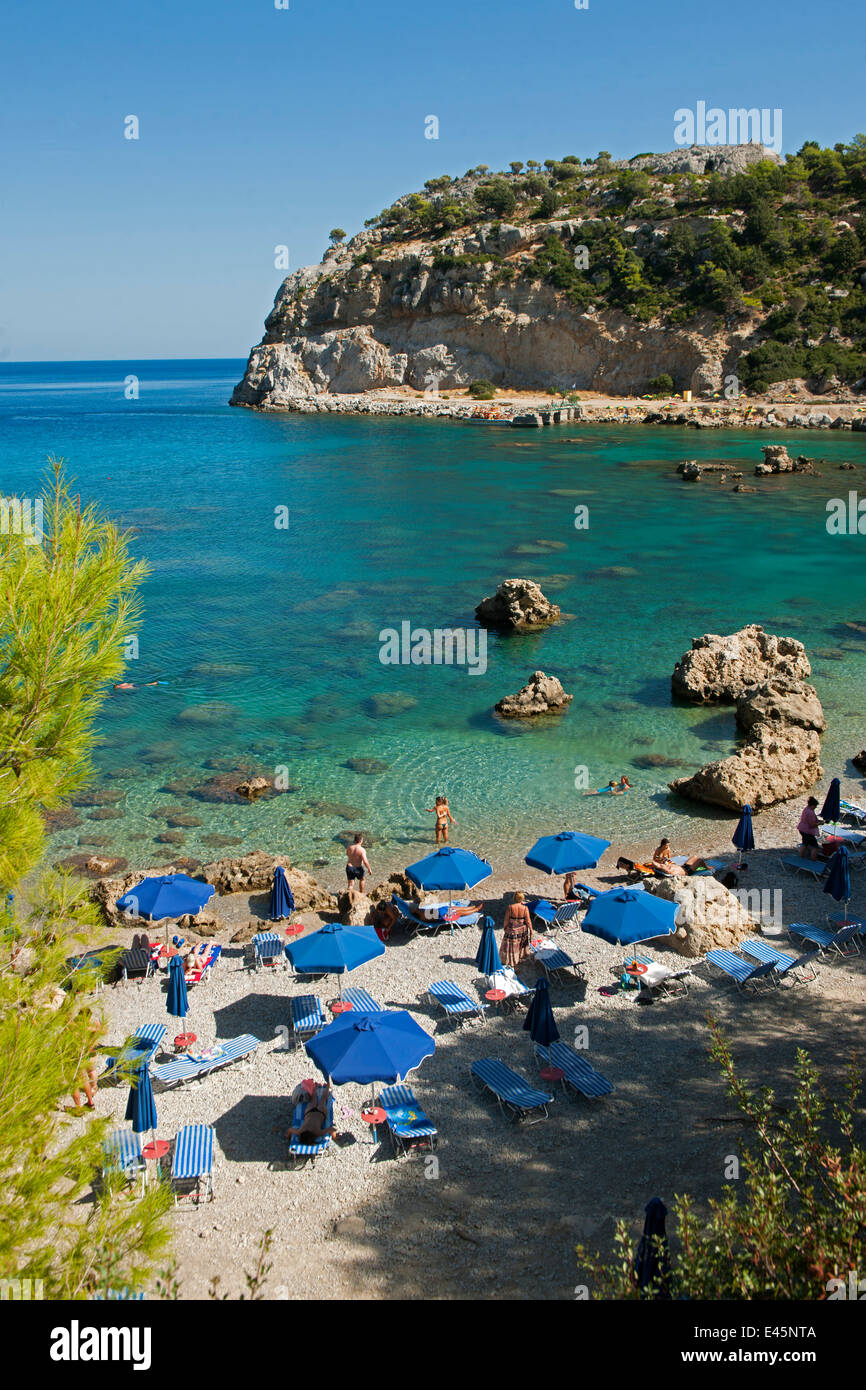 Griechenland, Rhodos, bei Faliraki, Anthony Quinn Bay, Anthony-Quinn-Bucht Stock Photo