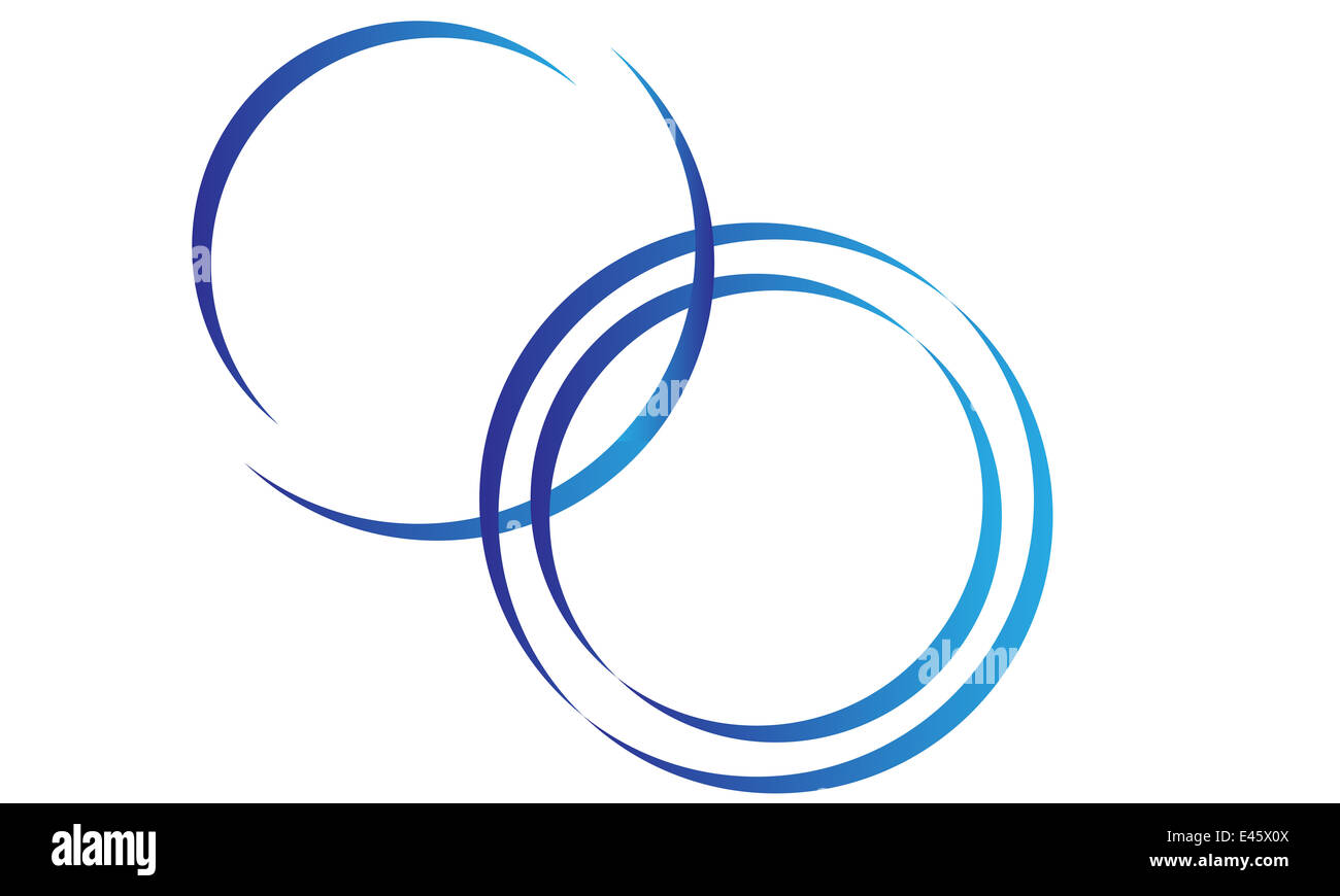 Blue Circle Logo Stock Photo - Alamy