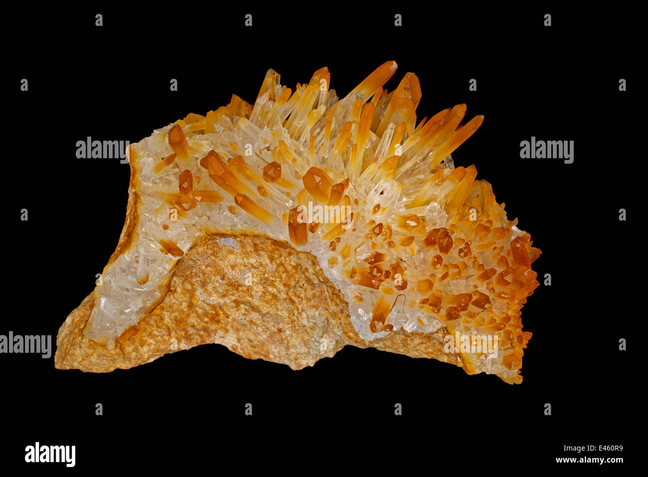 Quartz (SiO2, silicon dioxide), the most common mineral on earth, used
