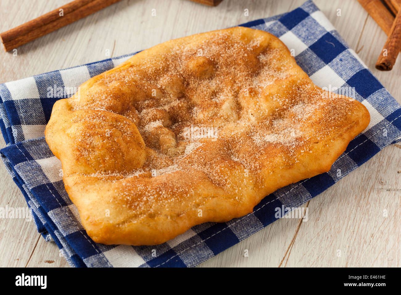 Deep Fried Elephant Ears with Cinnamon and Sugar Stock Photo Alamy