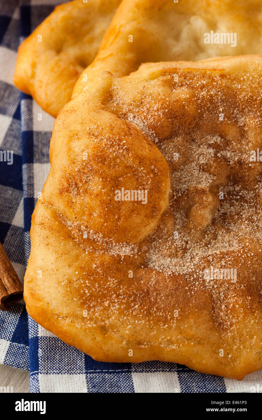 Deep Fried Elephant Ears with Cinnamon and Sugar Stock Photo Alamy