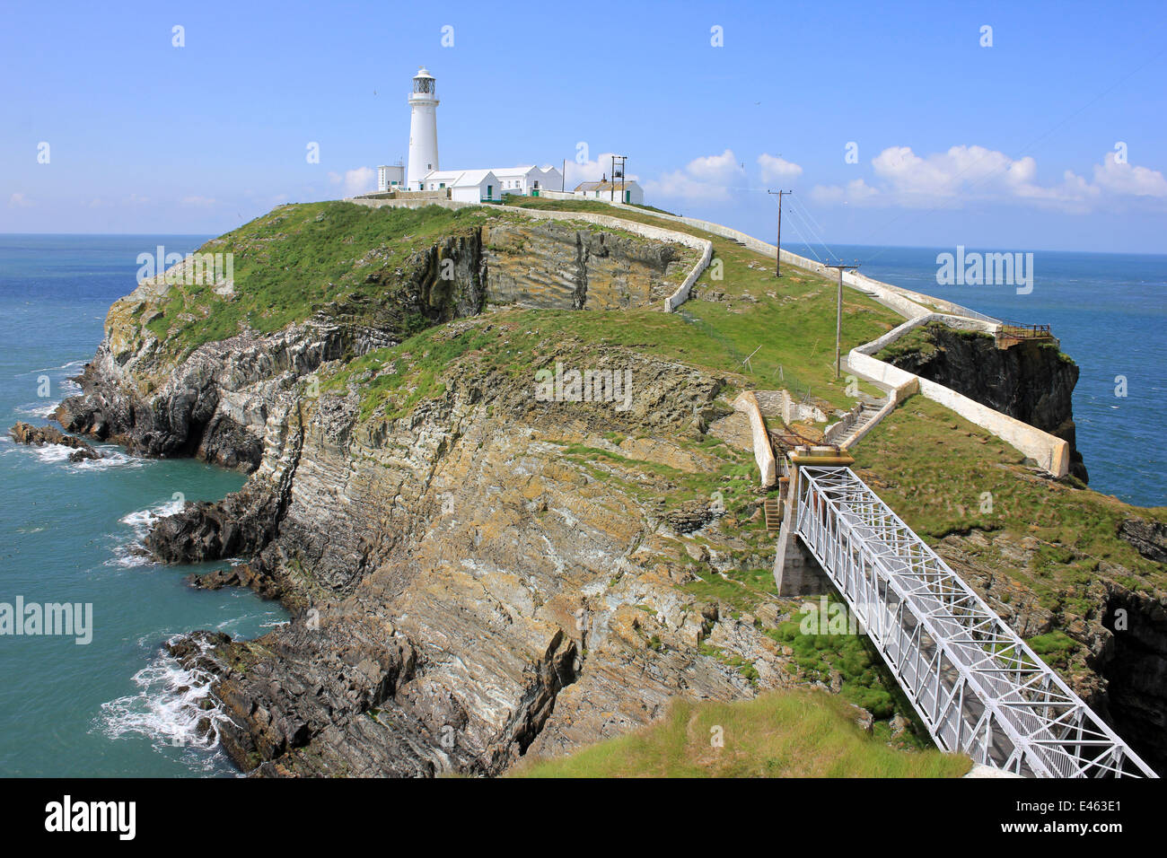 South Stack Lighthouse, Anglesey, Wales Stock Photo