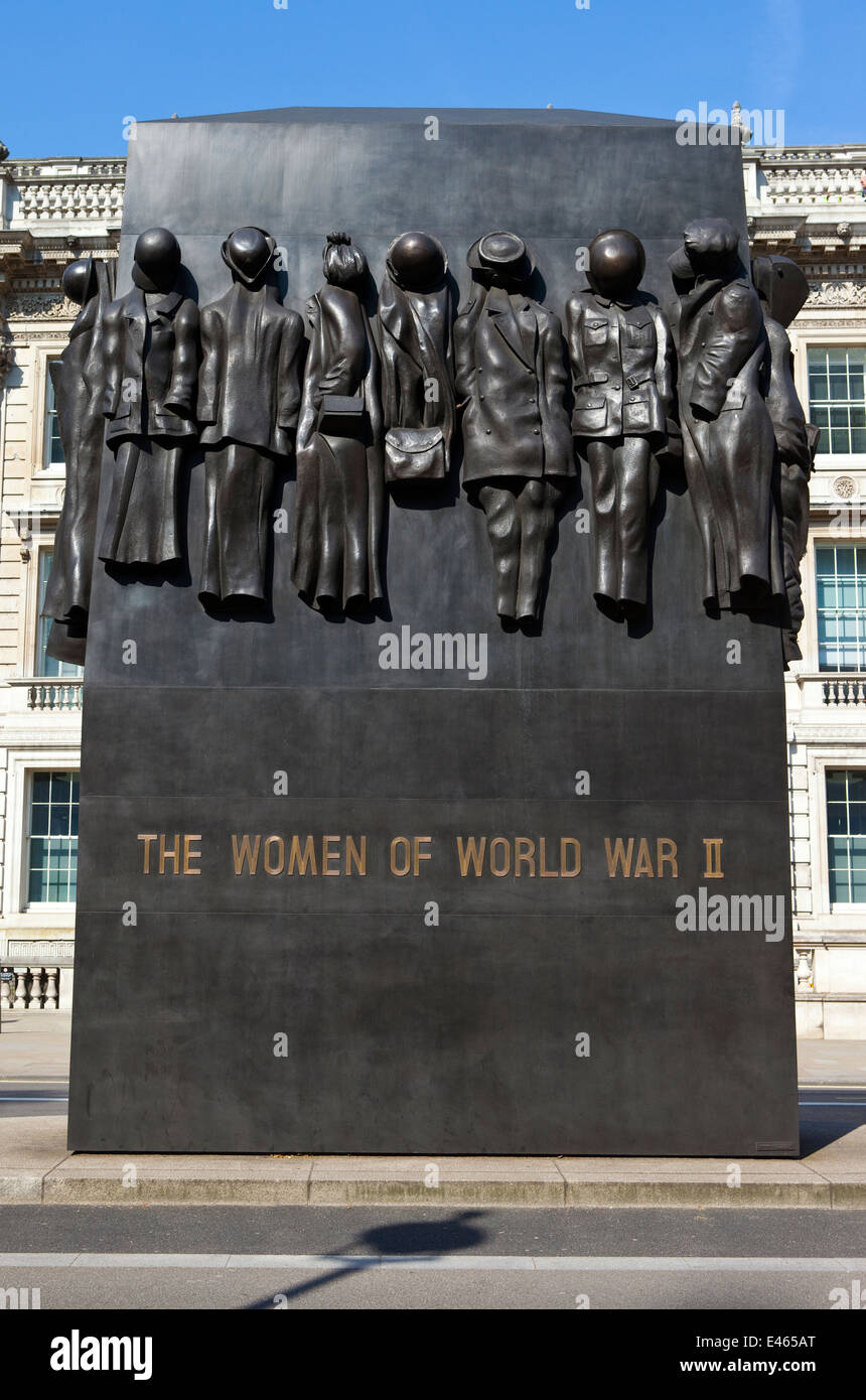 A Monument dedicated to the Women of World War II located in Whitehall ...