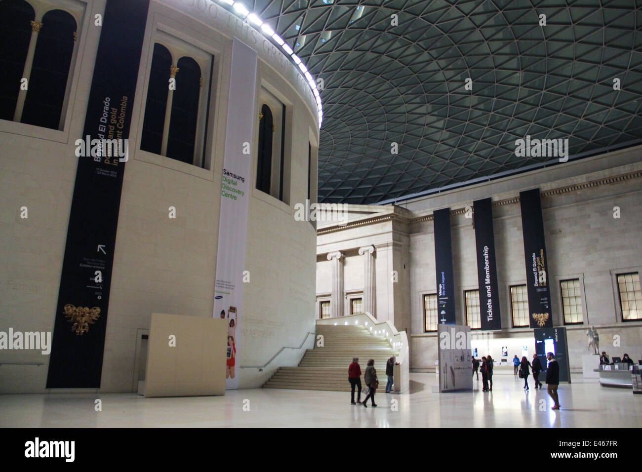 London: Centre of the British Museum . Photo from 09 January 2014. Stock Photo