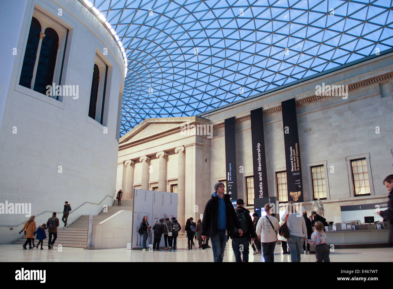 London: Centre of the British Museum . Photo from 09 January 2014. Stock Photo