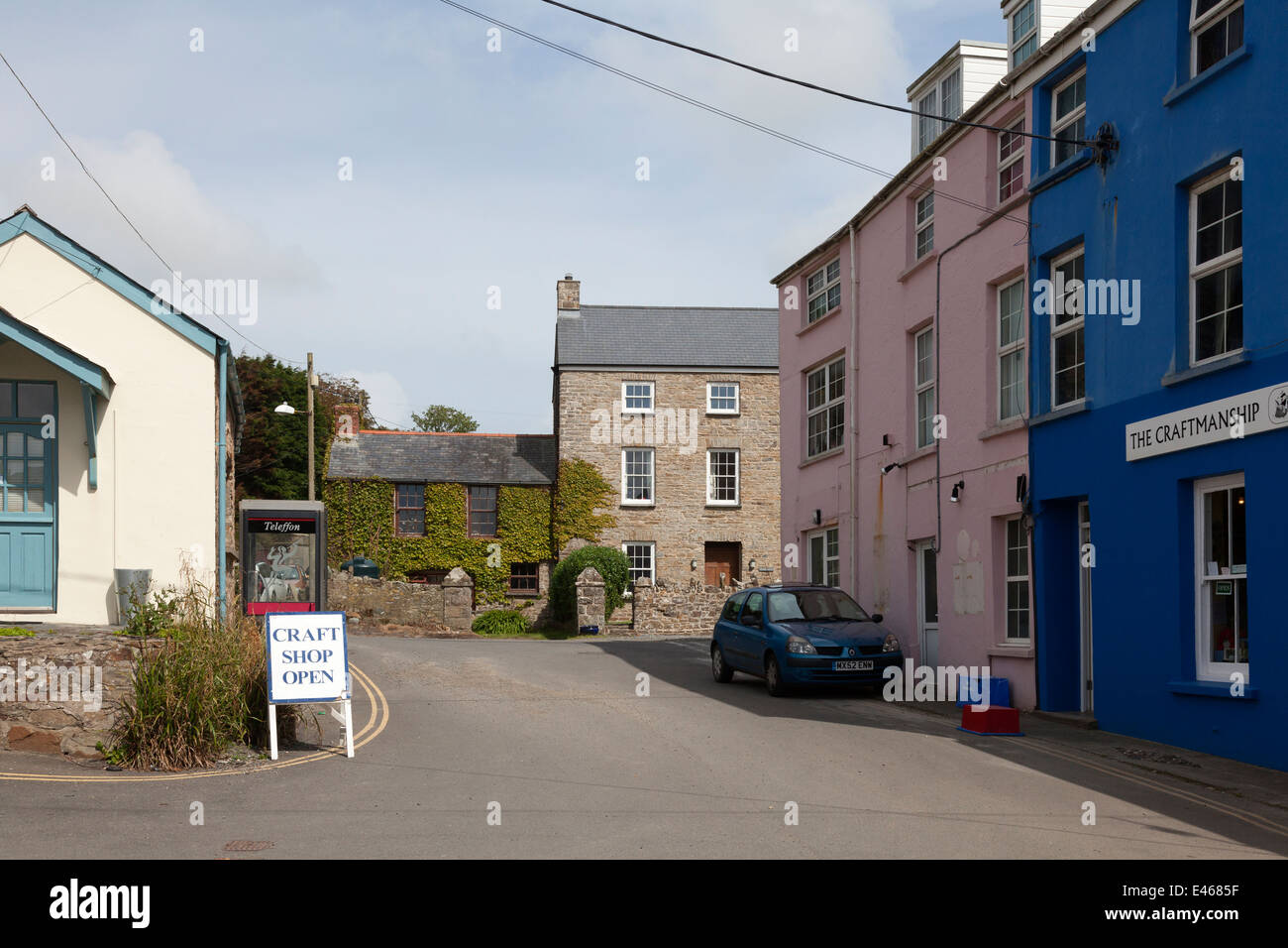 The village centre, Little Haven, Pembrokeshire Stock Photo Alamy