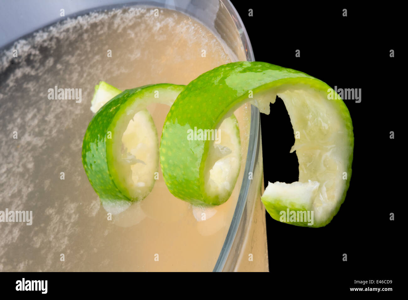 Pegu Club cocktail, consisting of gin, triple sec, lime juice, bitters