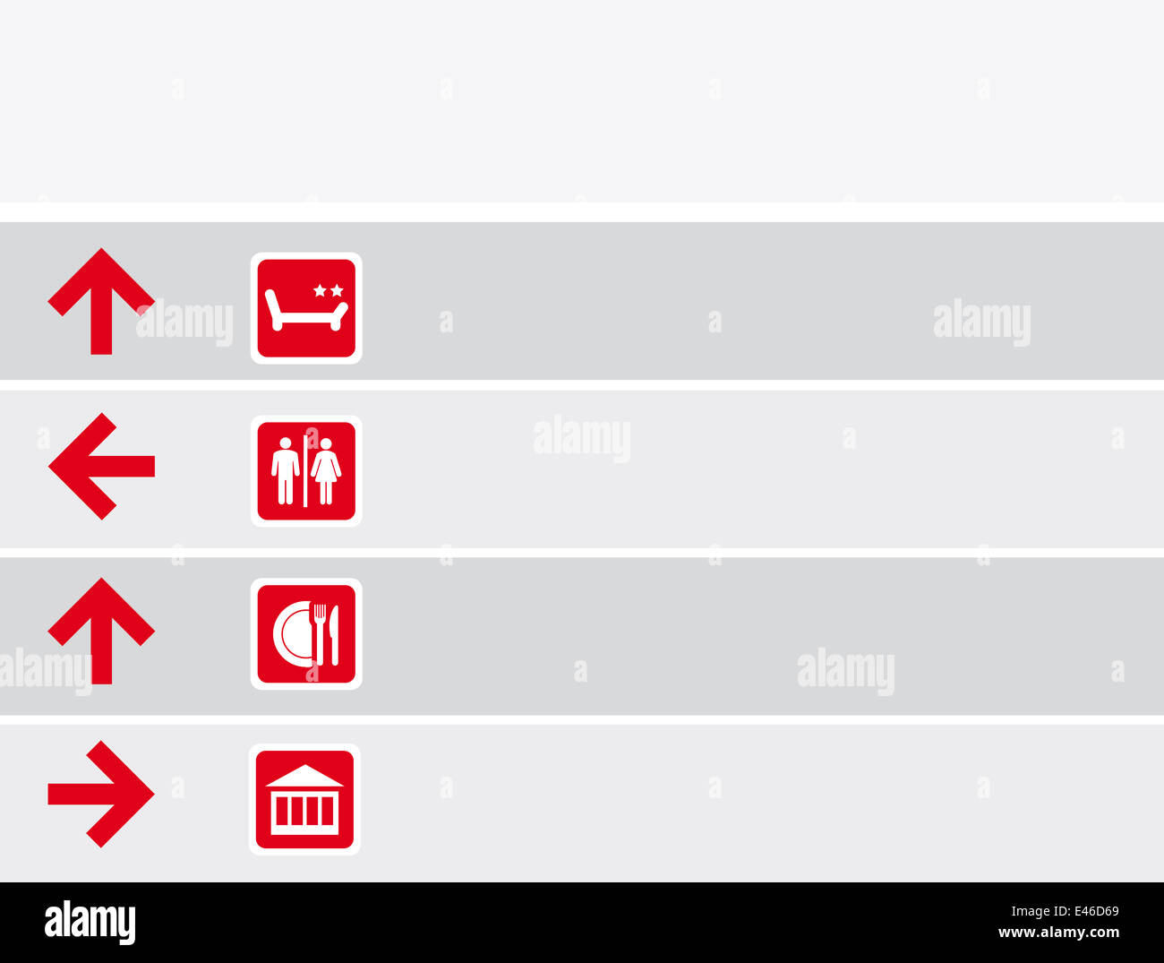 Pointer icon direction label hi-res stock photography and images - Alamy