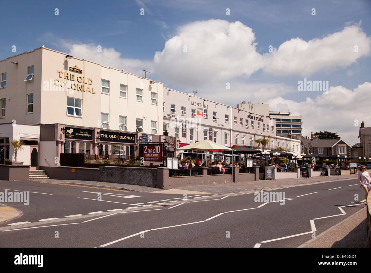 Hotels & Restaurants, Knightstone Road, Weston Super Mare, North Somerset, England, UK Stock Photo