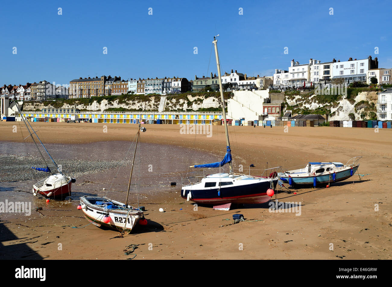Beach and seafront in Broadstairs Kent UK Stock Photo Alamy
