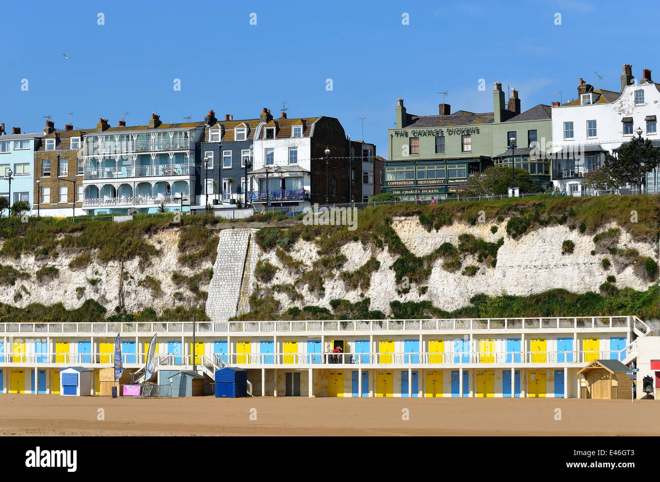 Beach and seafront in Broadstairs Kent UK Stock Photo Alamy