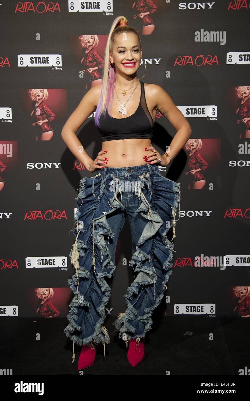Madrid, Madrid, Spain. 3rd July, 2014. Singer Rita Ora attends Showcase