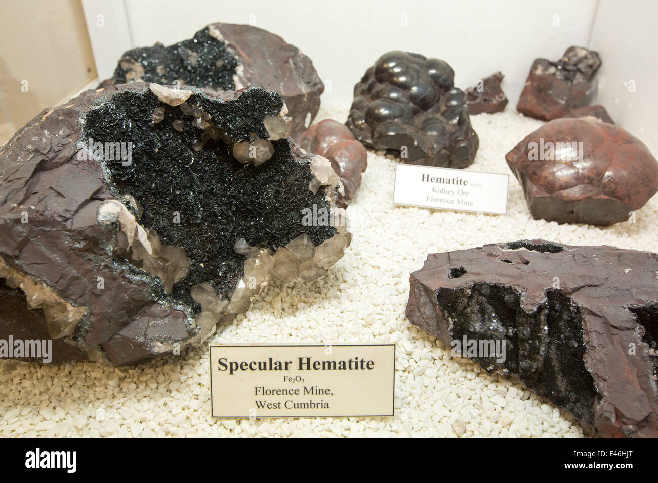 Hematite minerals at the Threlkeld mining museum, Lake District, UK Stock  Photo - Alamy