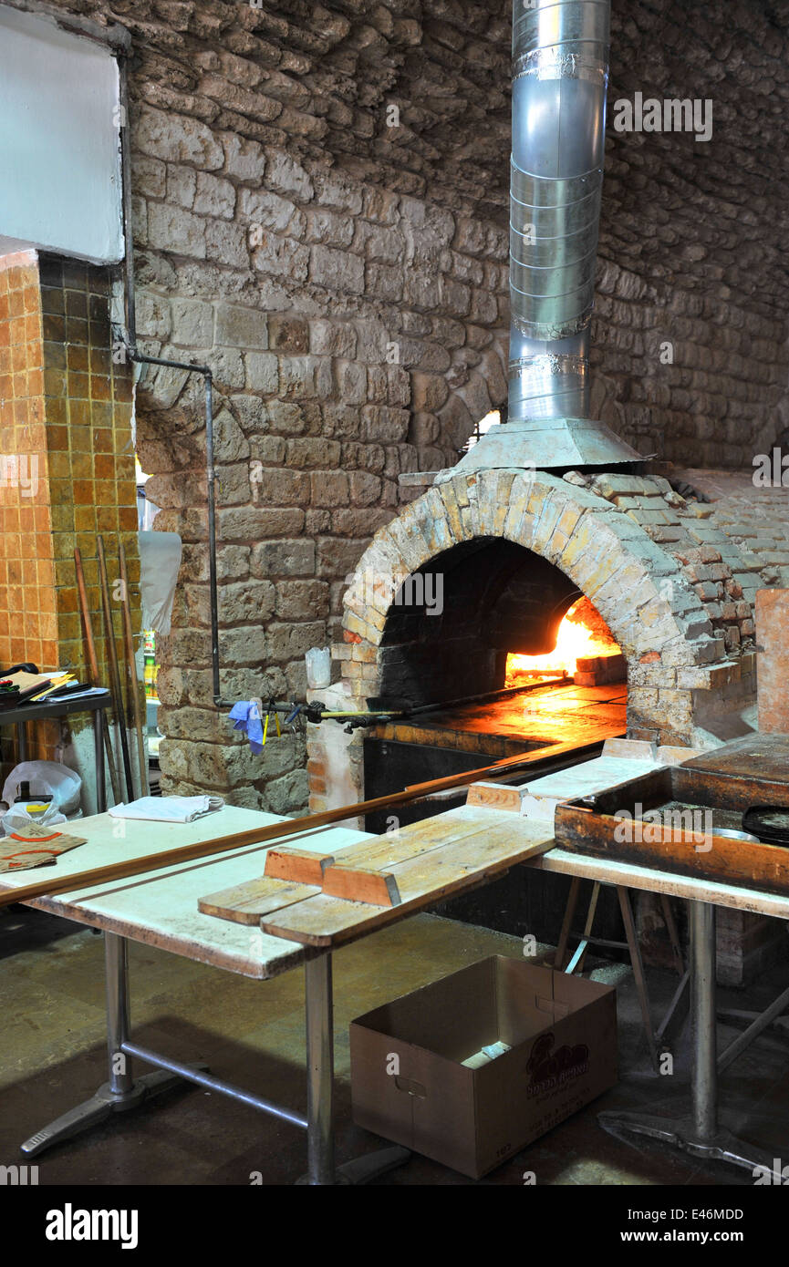 Abulafia Bakery, Jaffa, Israel. preparing and baking bread products in