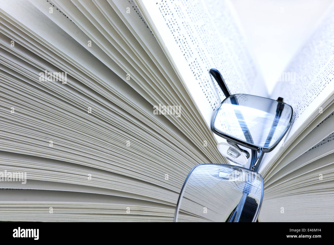 Open book isolated on a white background Stock Photo - Alamy