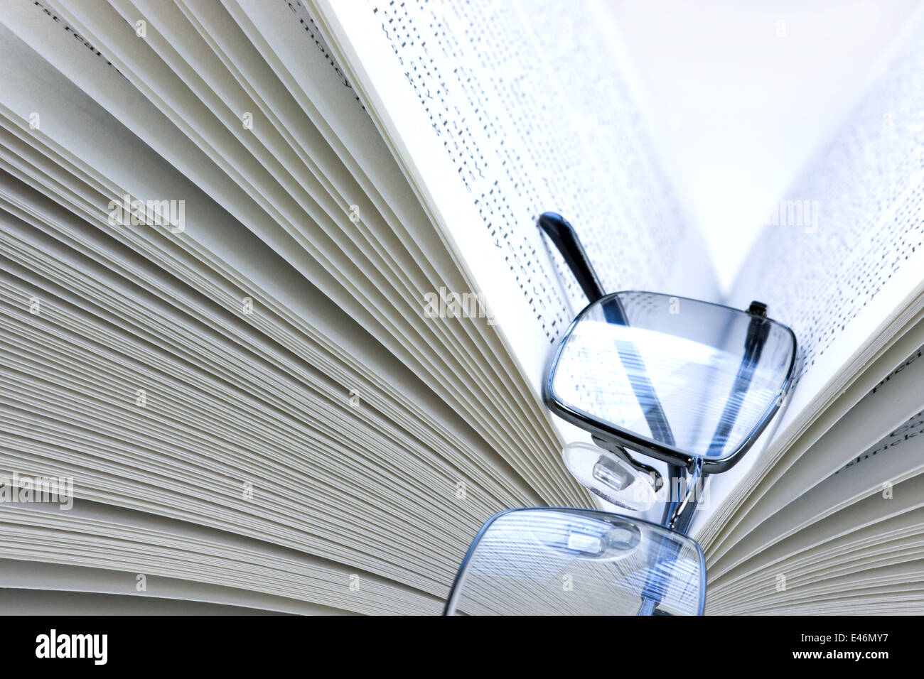 Open book isolated on a white background Stock Photo - Alamy