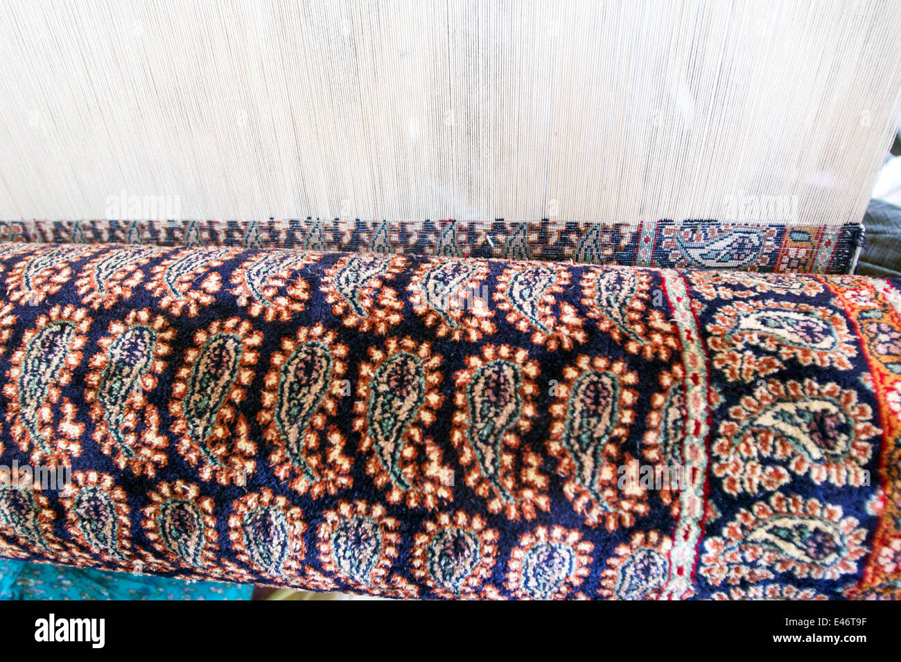 Silk Carpet Industry Stock Photos Silk Carpet Industry Stock