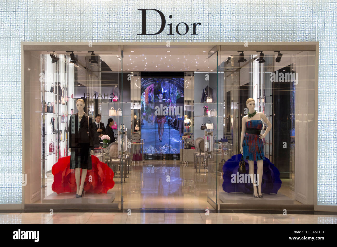 The Christian Dior store in the 
