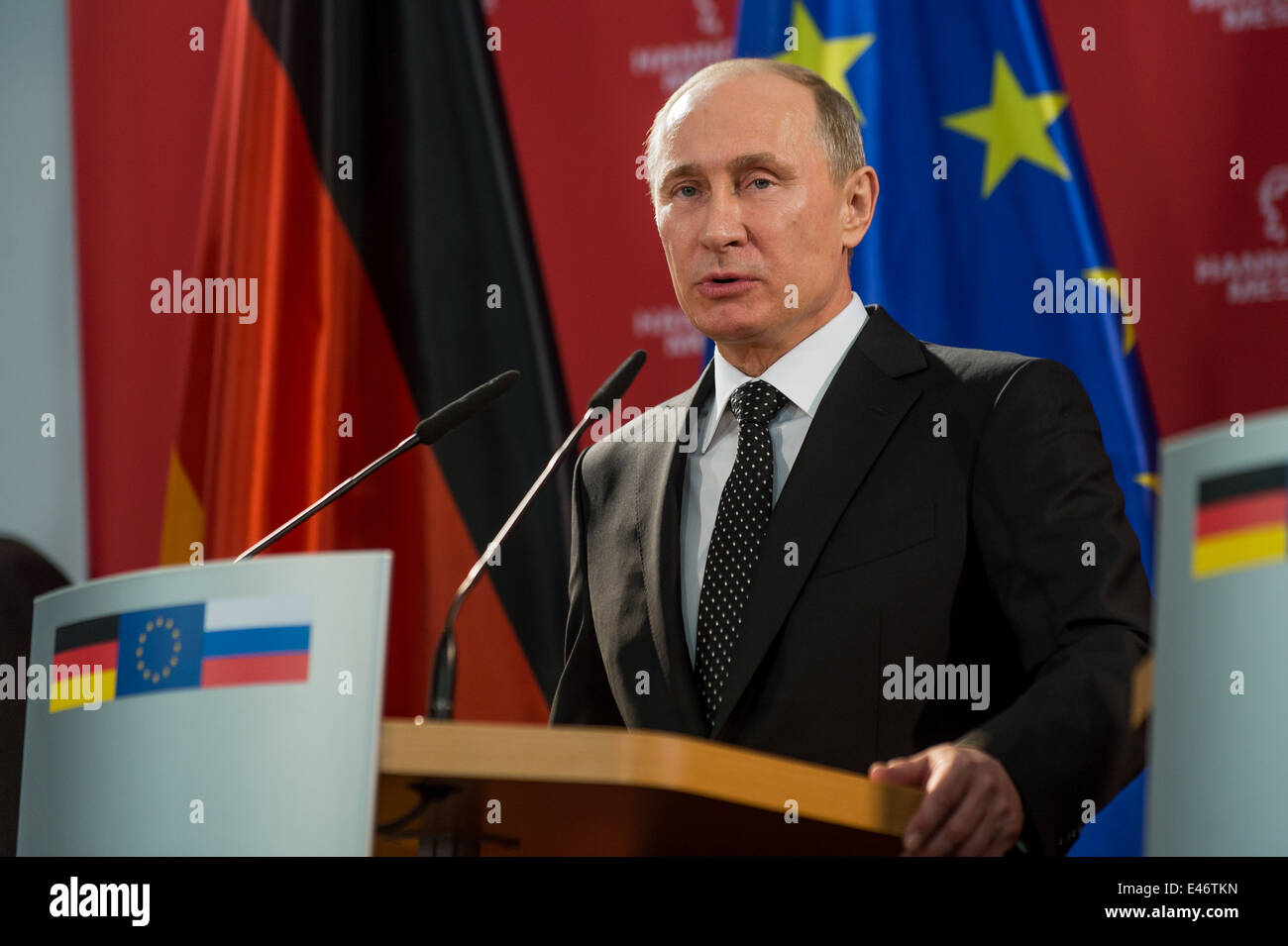 Berlin, Germany, Vladimir Putin, President of the Russian Federation Stock Photo