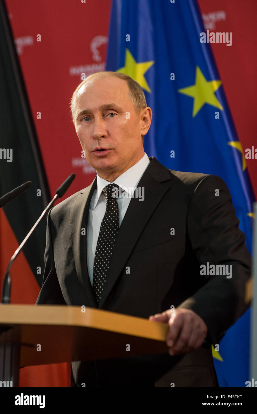 Berlin, Germany, Vladimir Putin, President of the Russian Federation Stock Photo