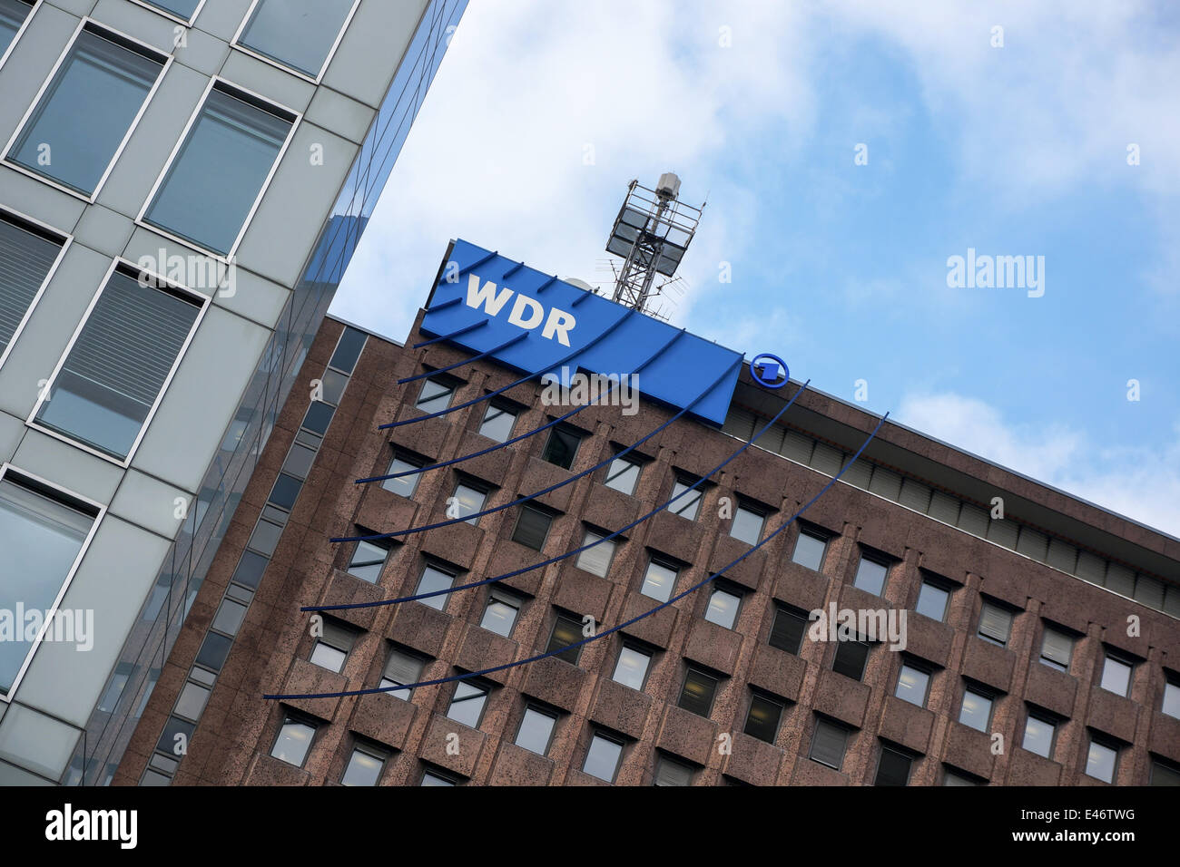 Germany: WDR head quaters (West German Broadcasting), Cologne. Photo from 23 September 2013. Stock Photo