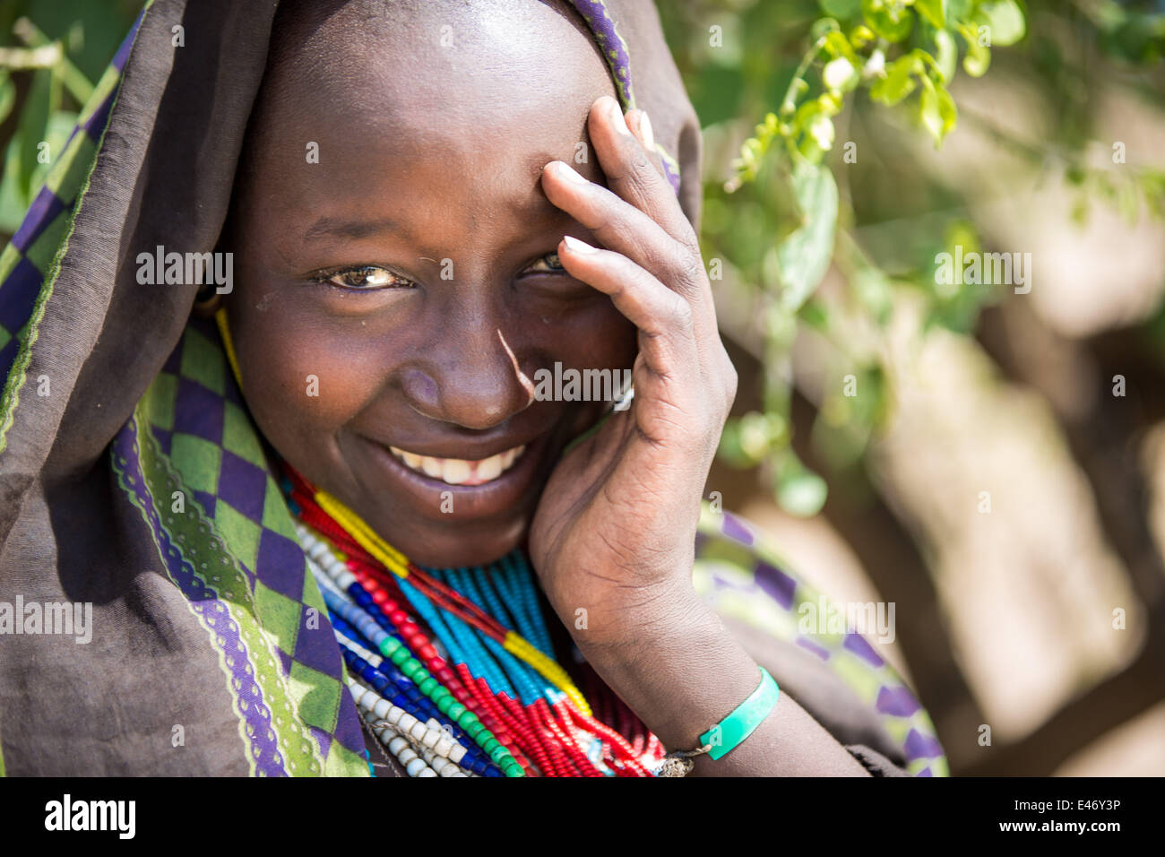 The Erbore tribe is a small tribe that lives in the southwest region of the Omo Valley on 17 May 2014 Stock Photo