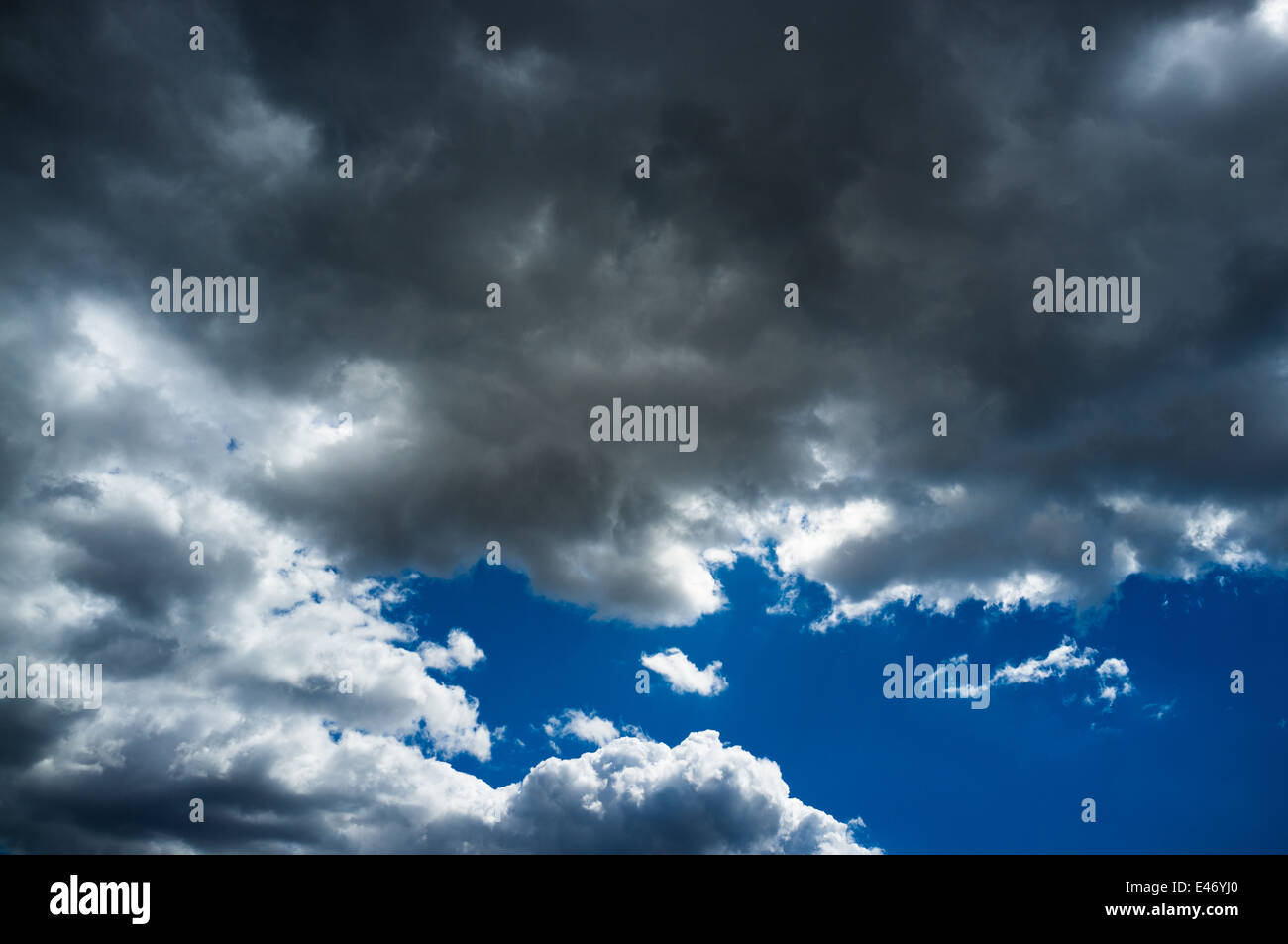 Blue sky strongly overcasting with storm clouds Stock Photo - Alamy