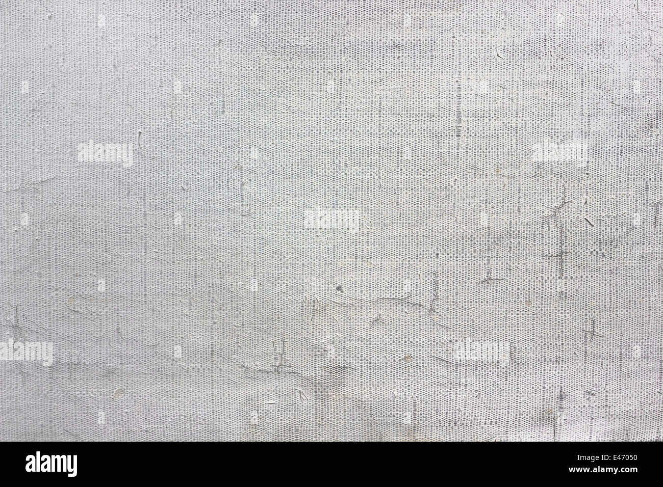 Old empty canvas primed white oil paint background texture macro