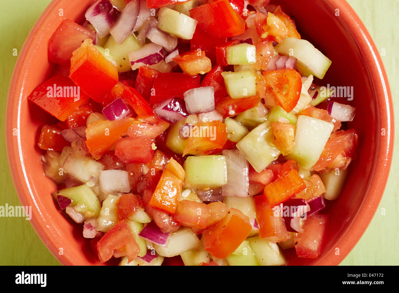 Israeli Salad Stock Photo