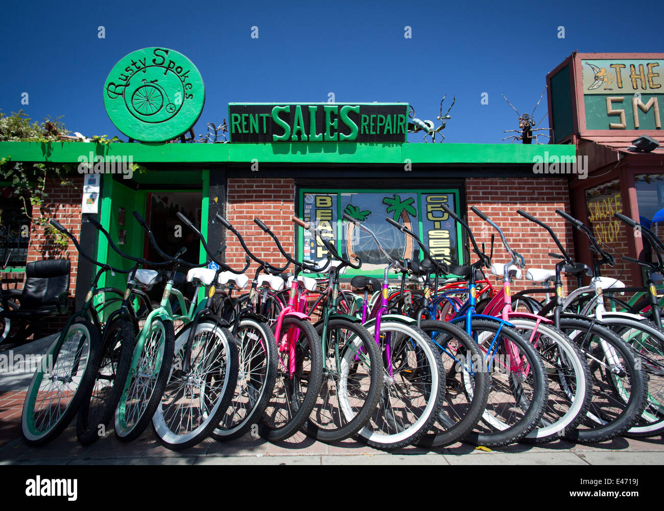 rusty spokes beach cruiser