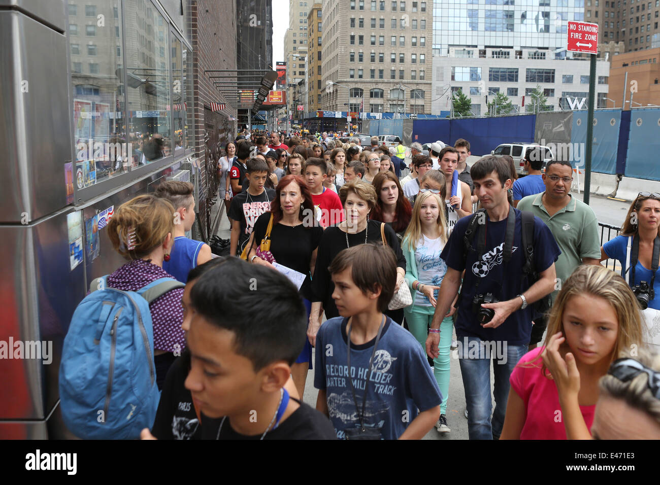 New York, United States, people in the Albany Street Stock Photo