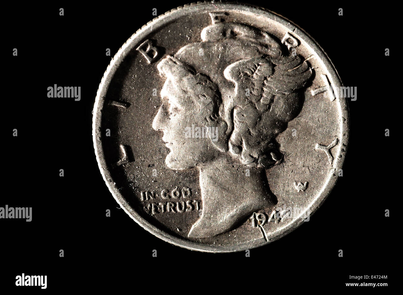 Old Mercury Head Dimes Coin Collection Series Stock Photo - Download Image  Now - Numismatics, Coin, Antique - iStock