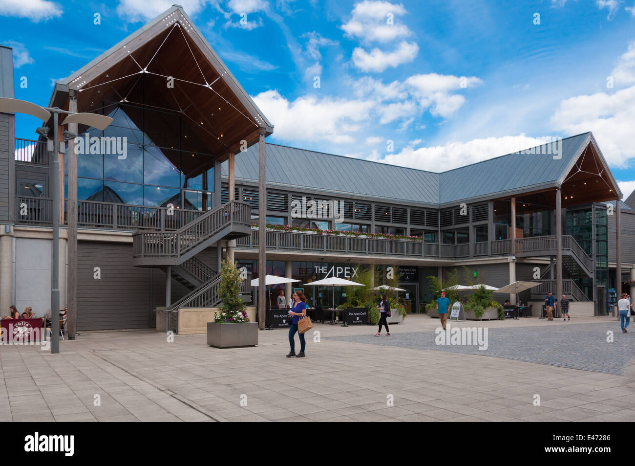 Shoppers in Bury St Edmunds town centre, UK Stock Photo Alamy