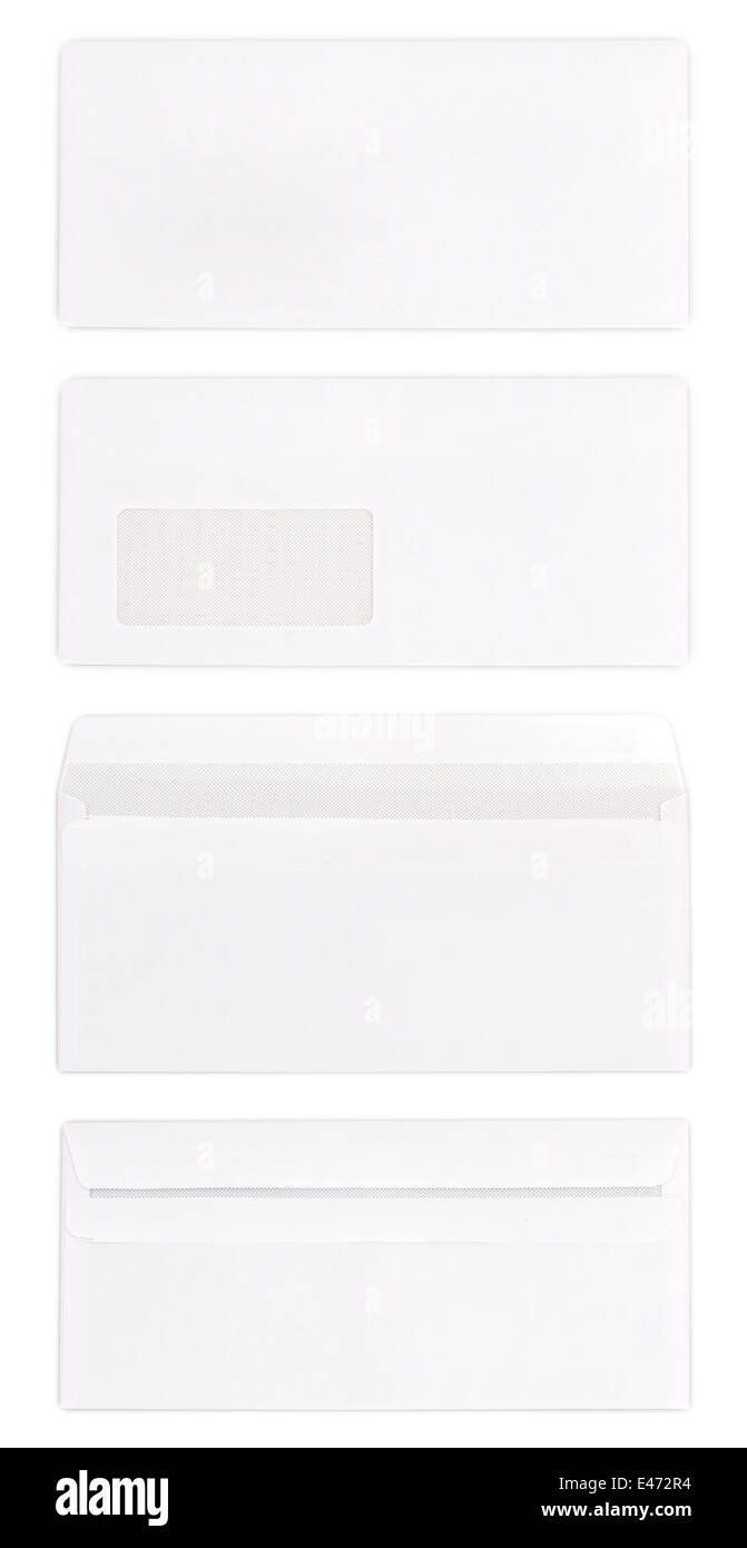 envelope isolated on white background Stock Photo - Alamy