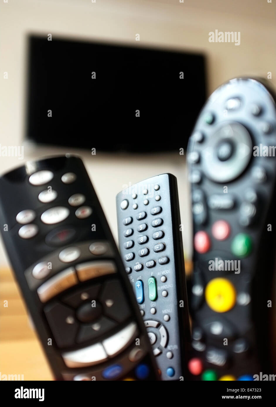 TV remote controls Stock Photo Alamy