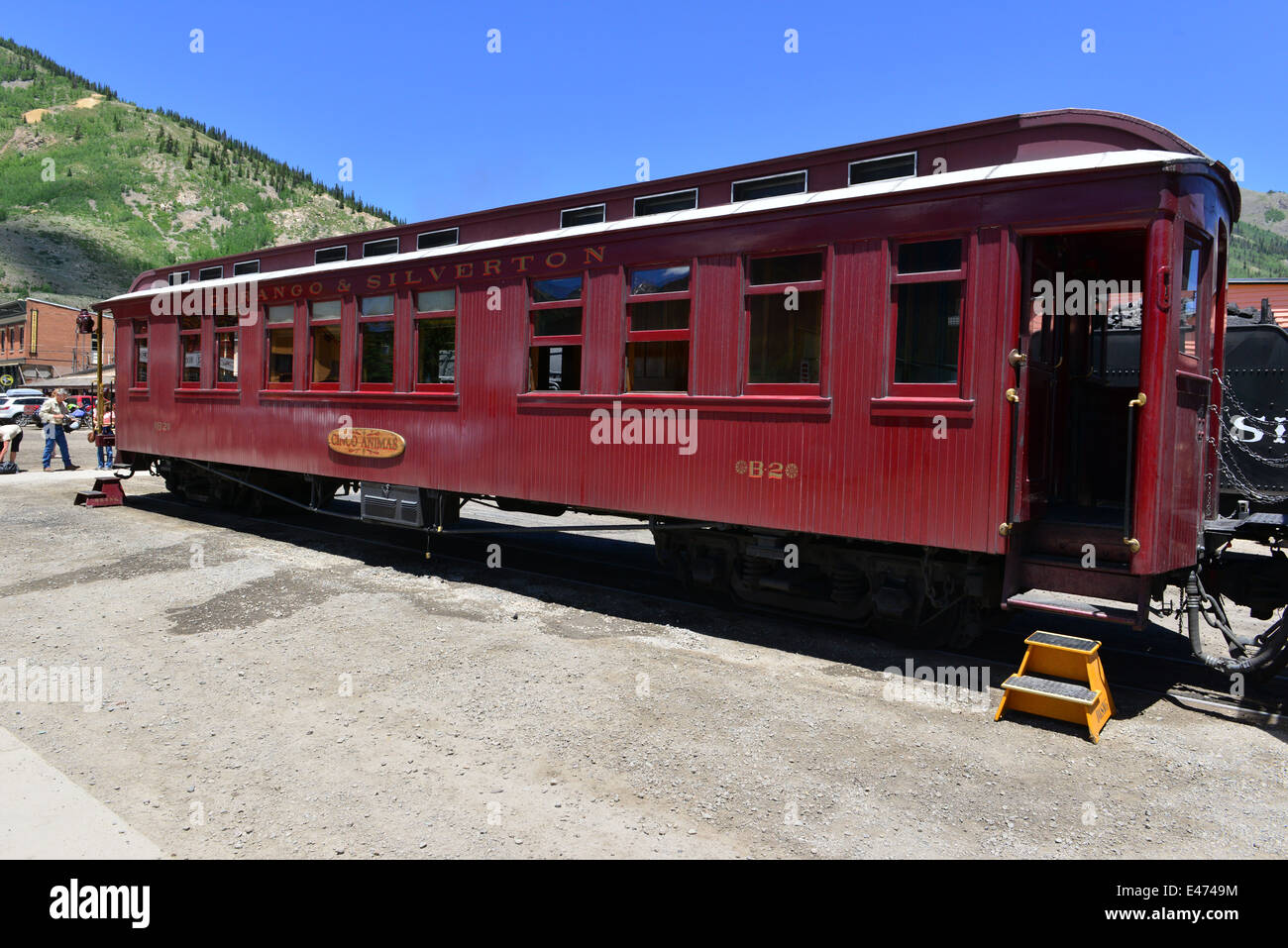 The Presidential car on the Durango & Silverton railway Stock Photo Alamy