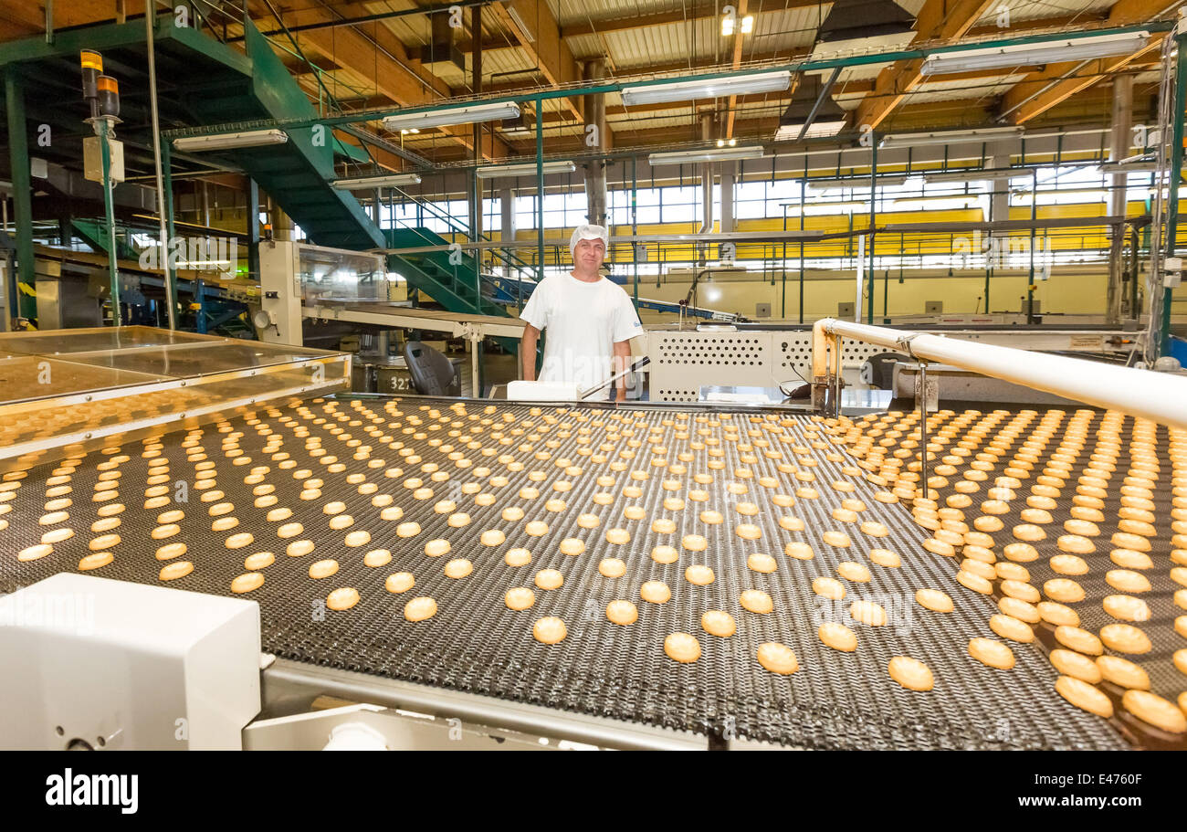 Production Line Of The American Conglomerate Mondelez International Is Seen In Opava Czech Republic July 7 14 Construction Of A New Factory For Biscuits American Food Company Mondelez International Began By Laying