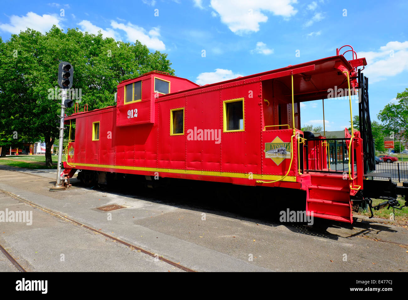 Red Caboose Historic Passenger Train Depot Huntsville Alabama AL US USA