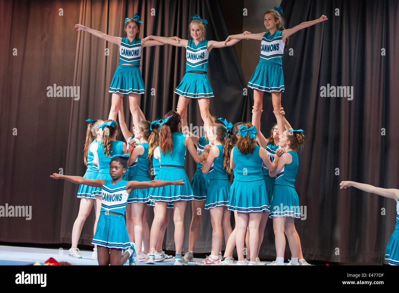 North West London junior cheer leading competition 2014 The Cannons
