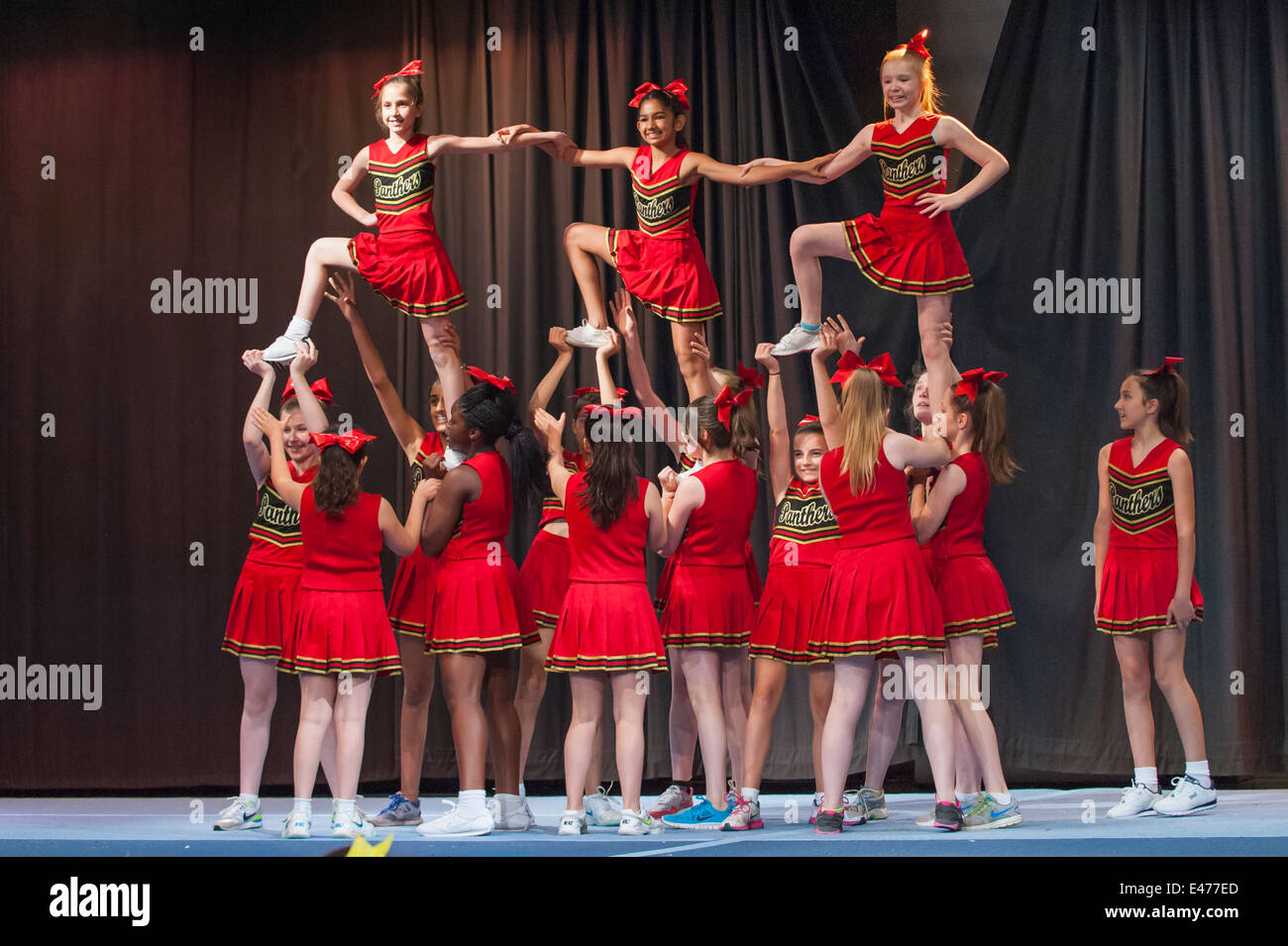 North West London junior cheer leading 2014 competition The Panthers