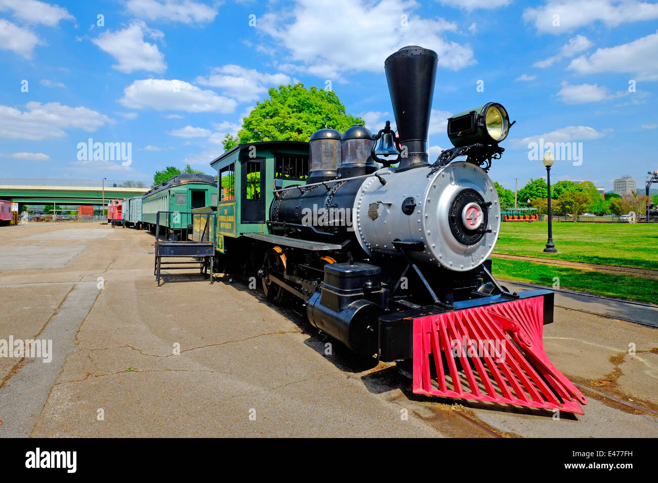 Engine Historic Passenger Train Depot Huntsville Alabama AL US USA