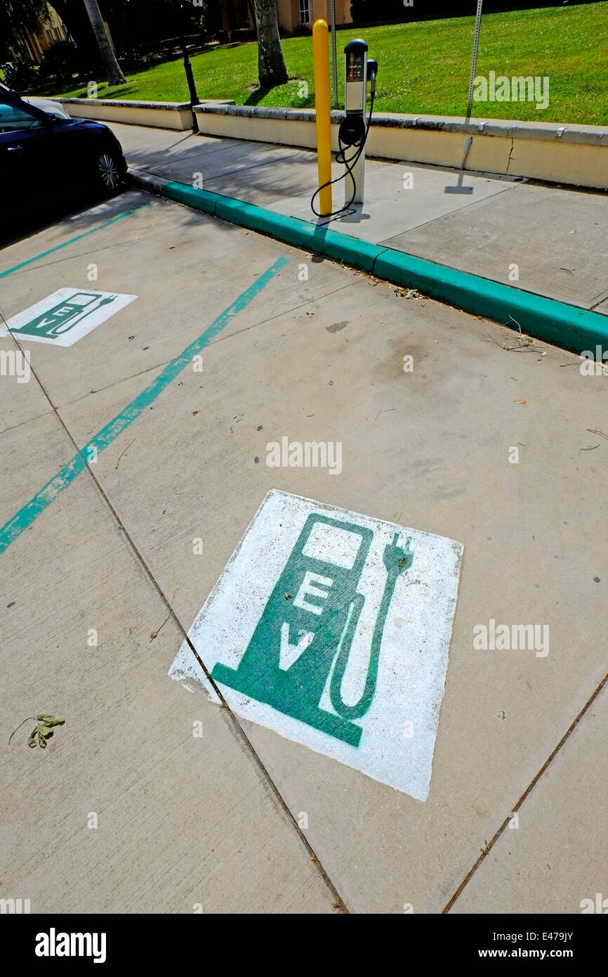 EV Electric Vehicle Charging Station Bradenton FL Florida US Stock
