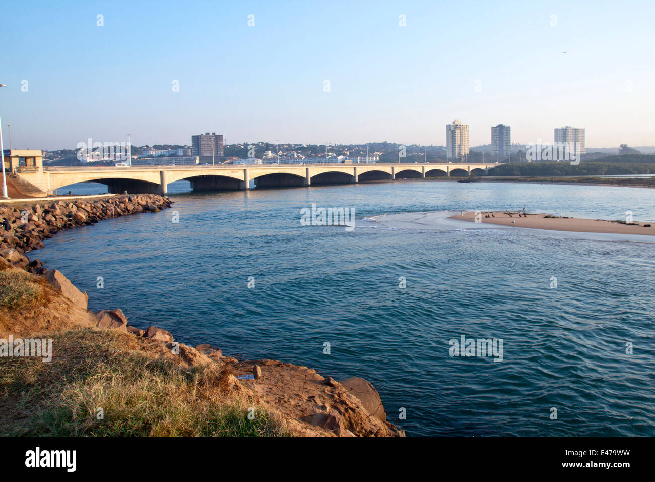 bridge over the Umgeni river known as blue lagoon in Durban South
