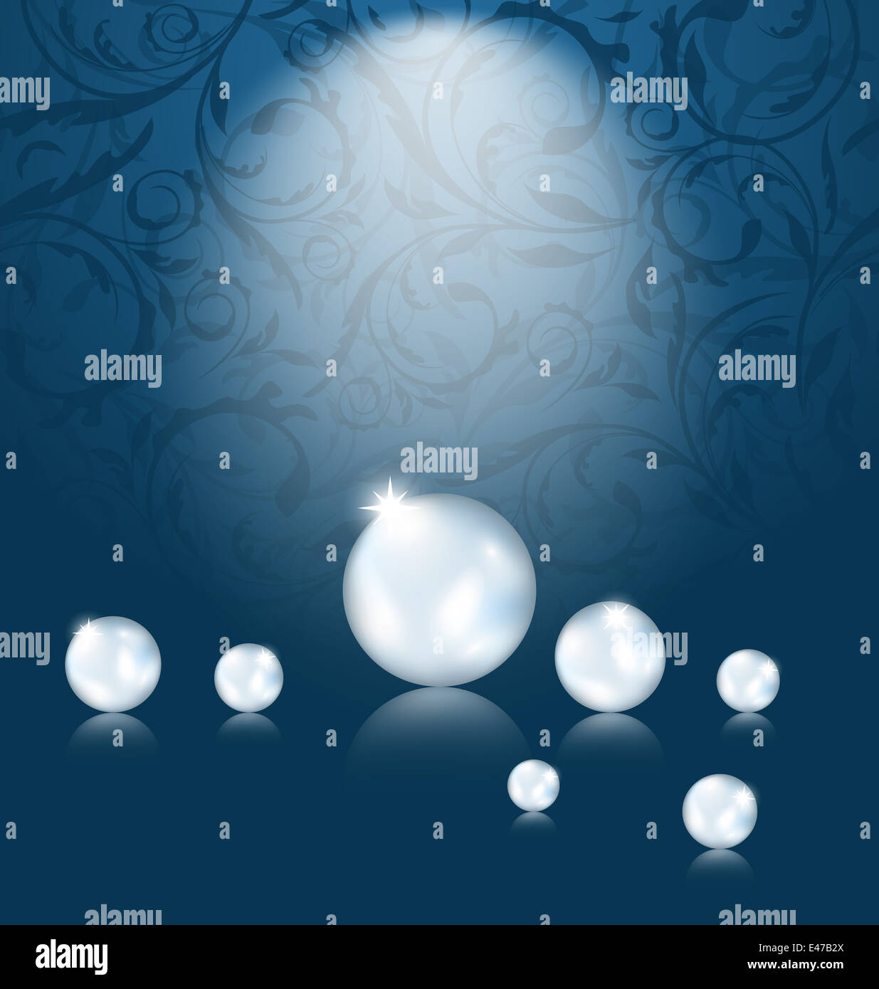 Illustration luxury dark background with pearl reflect - vector Stock ...