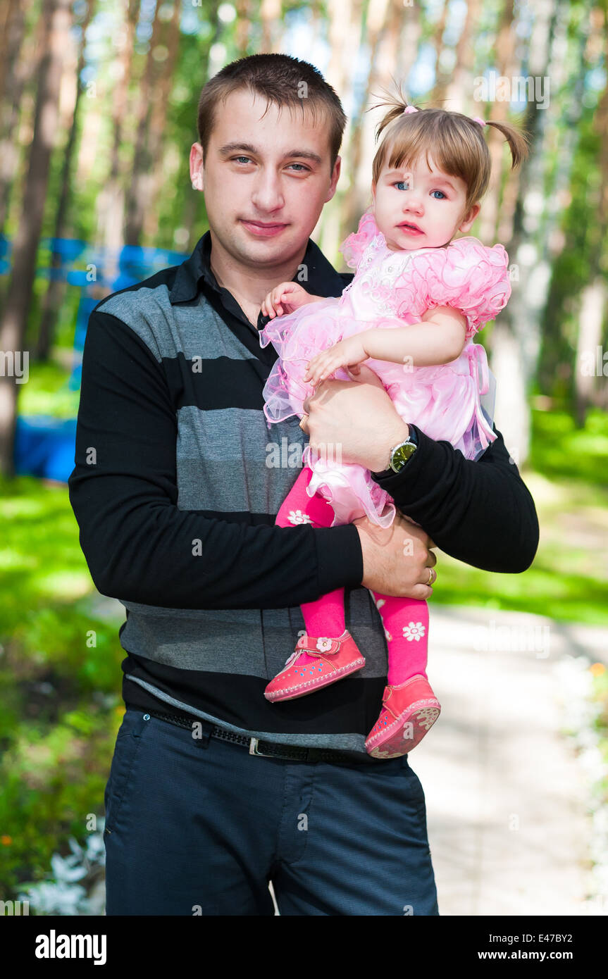 Father and Daughter Having Fun Together Stock Photo - Alamy